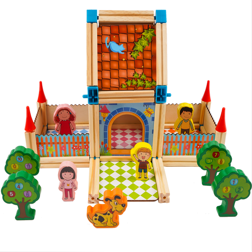 Building Blocks House Set, 268 Pieces, Ages 3+