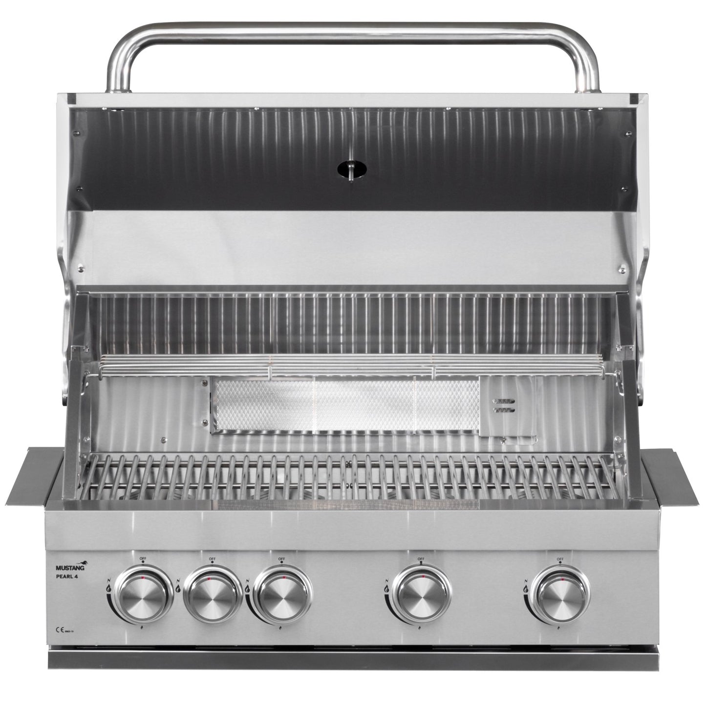 Built-In Gas Grill, 4 Burners, Stainless Steel