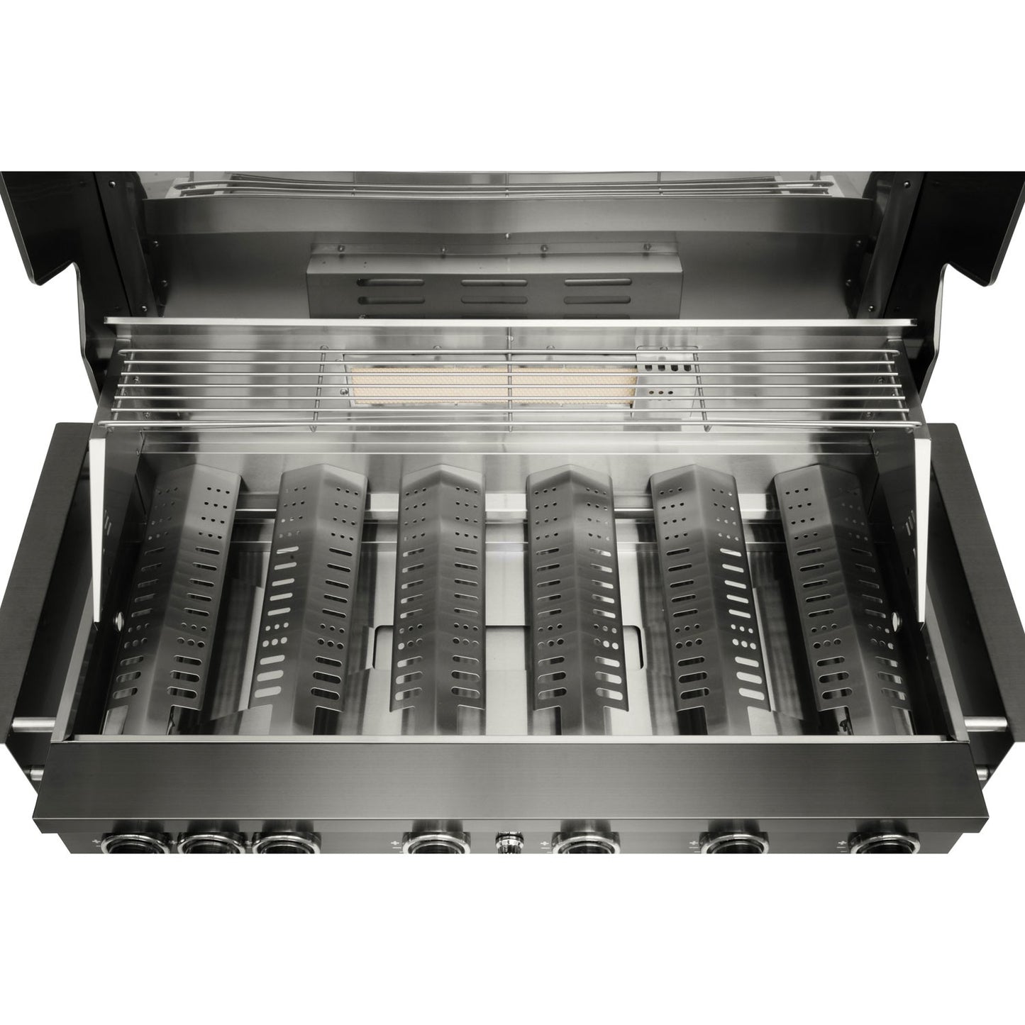Built-In Gas Grill, 6 Burners, Stainless Steel, 95x46 cm