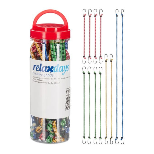 Bungee Cord Set Of 12 4 Sizes