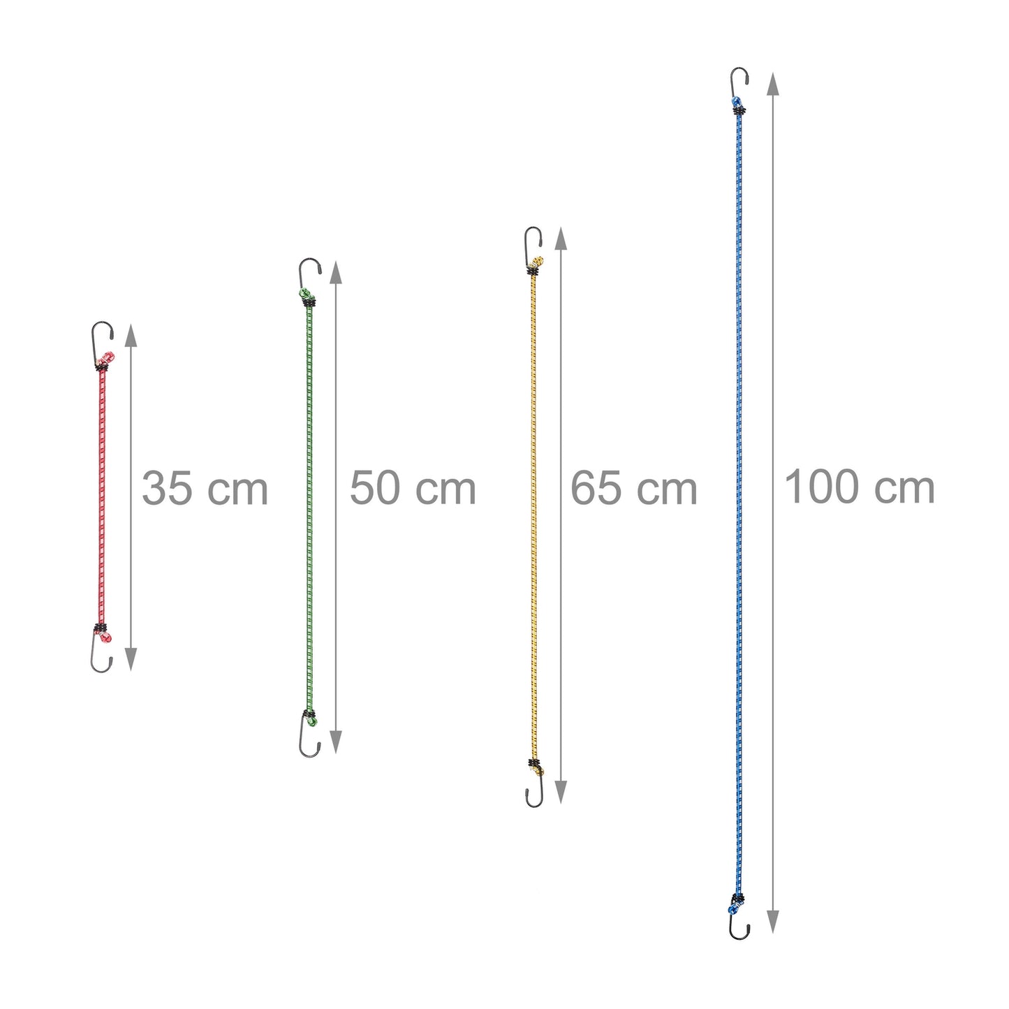 Bungee Cord Set Of 12 4 Sizes