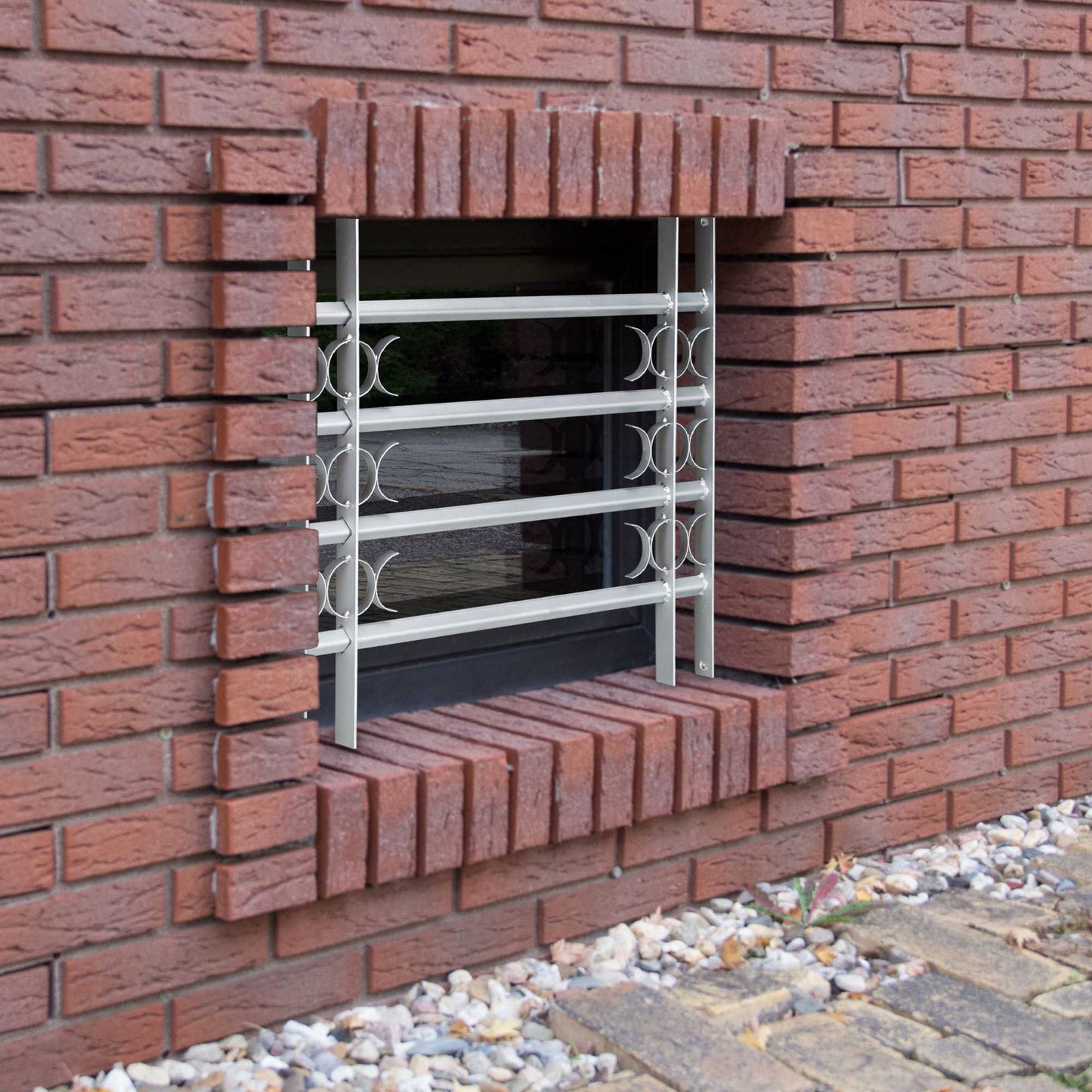 Burglary protection with extendable window grill