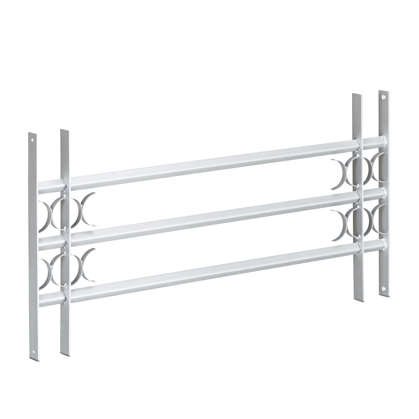 Burglary protection with extendable window grill