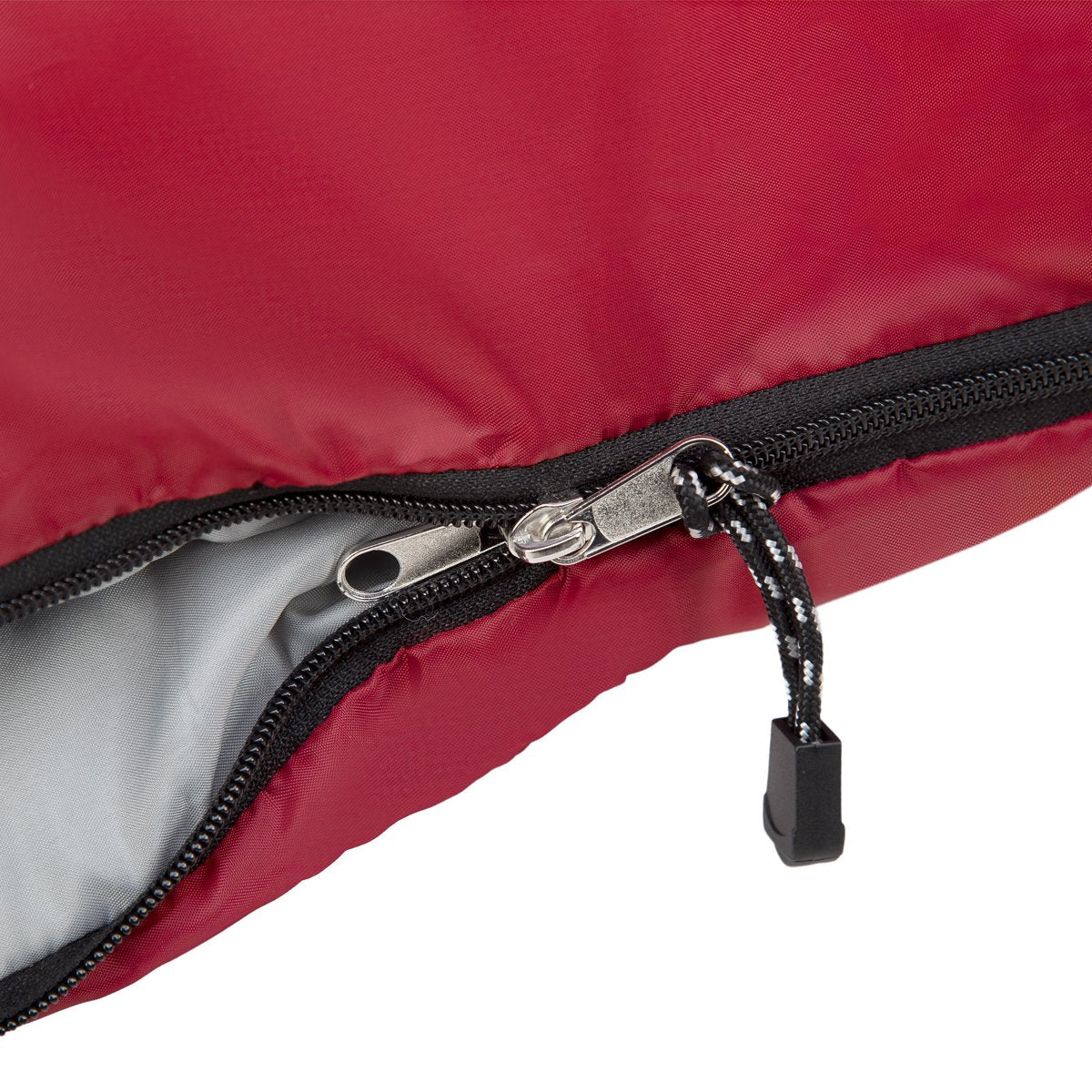 Burgundy-Grey Sleeping Bag, Size L, Lightweight