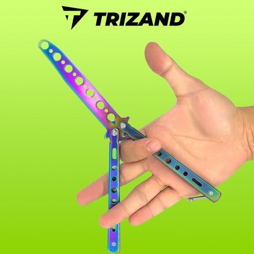 Butterfly knife for training - rainbow