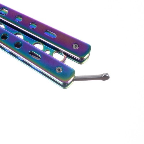 Butterfly knife for training - rainbow