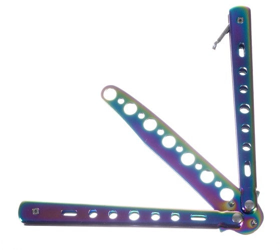 Butterfly knife for training - rainbow