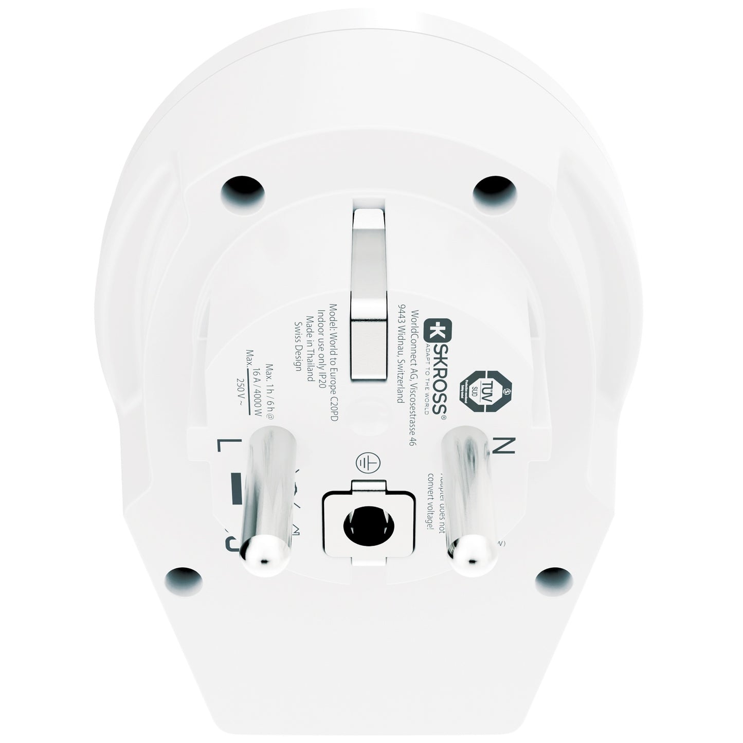 C20PD Travel adapter Europe USB-C PD 20W