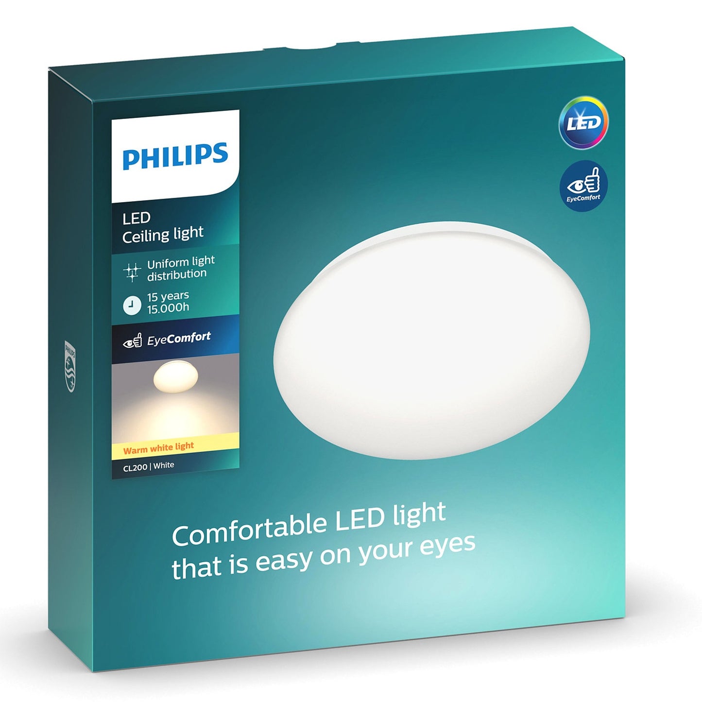 CL200 Plafond 225mm 6W 600 2700K Warm white
