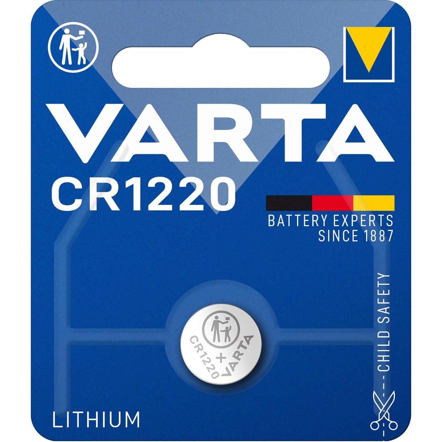CR1220 3V Lithium Button cell battery 1-pack