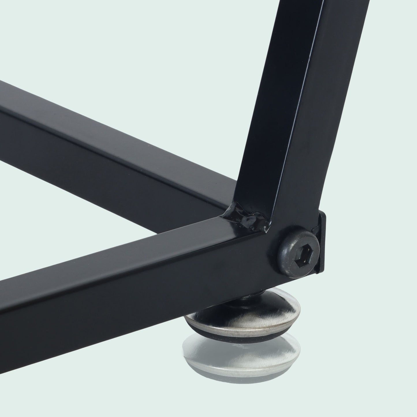 C-Shaped End Table – Metal & MDF, Sofa & Bed Use