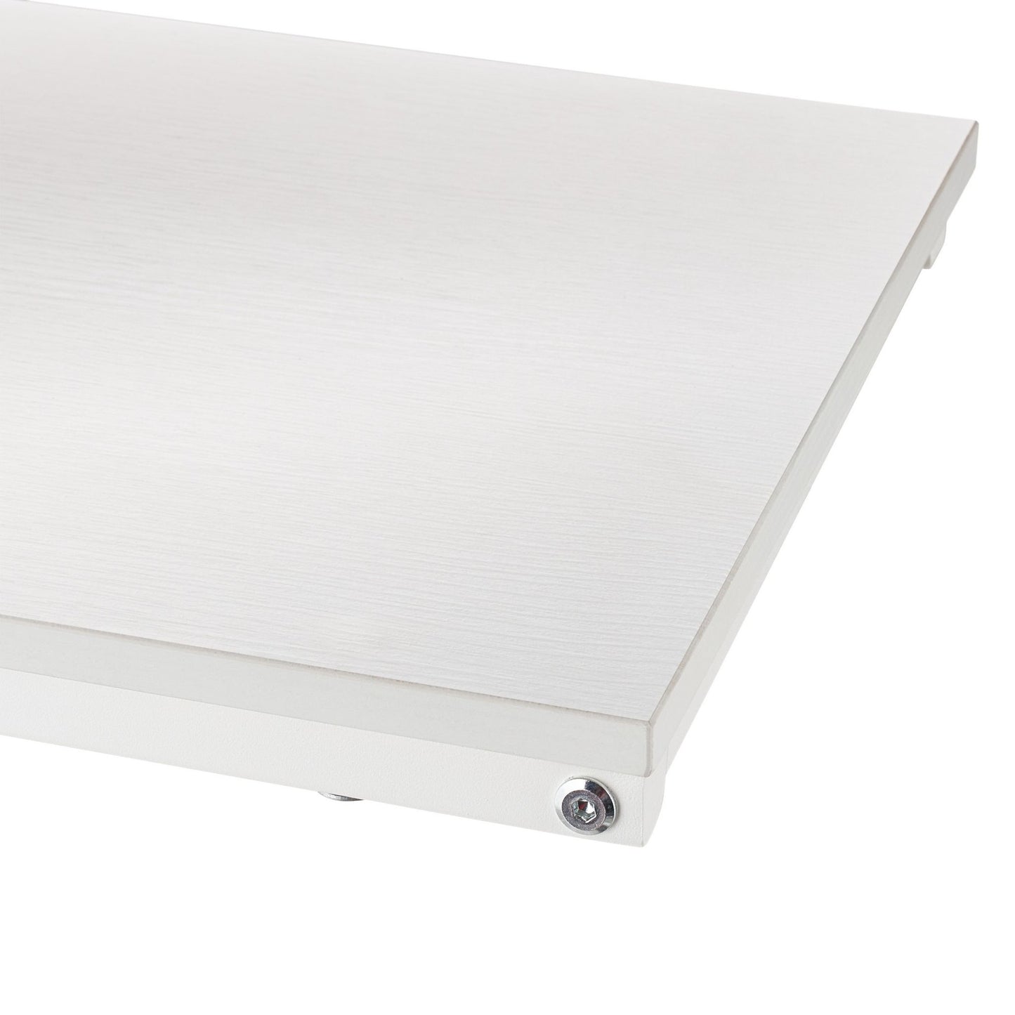 C-Shaped Side Table White