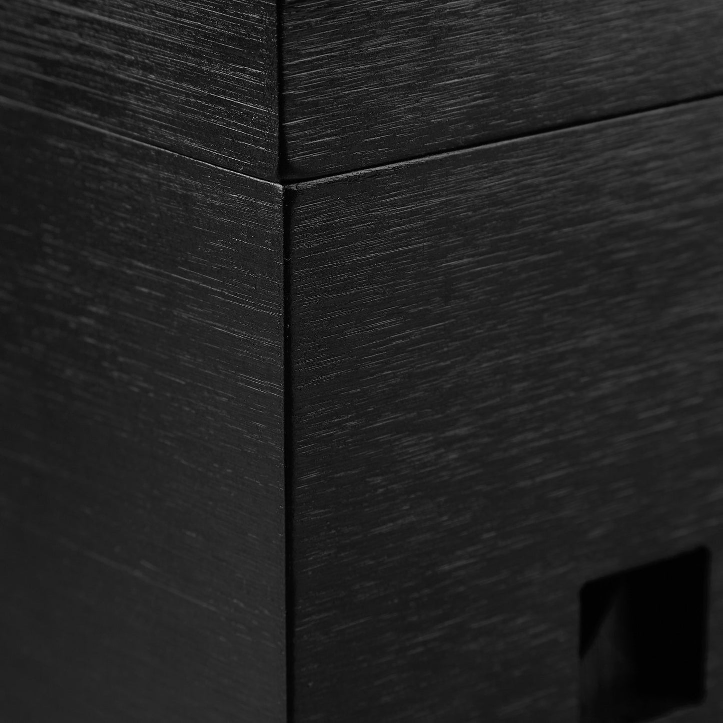 Cable box bamboo black