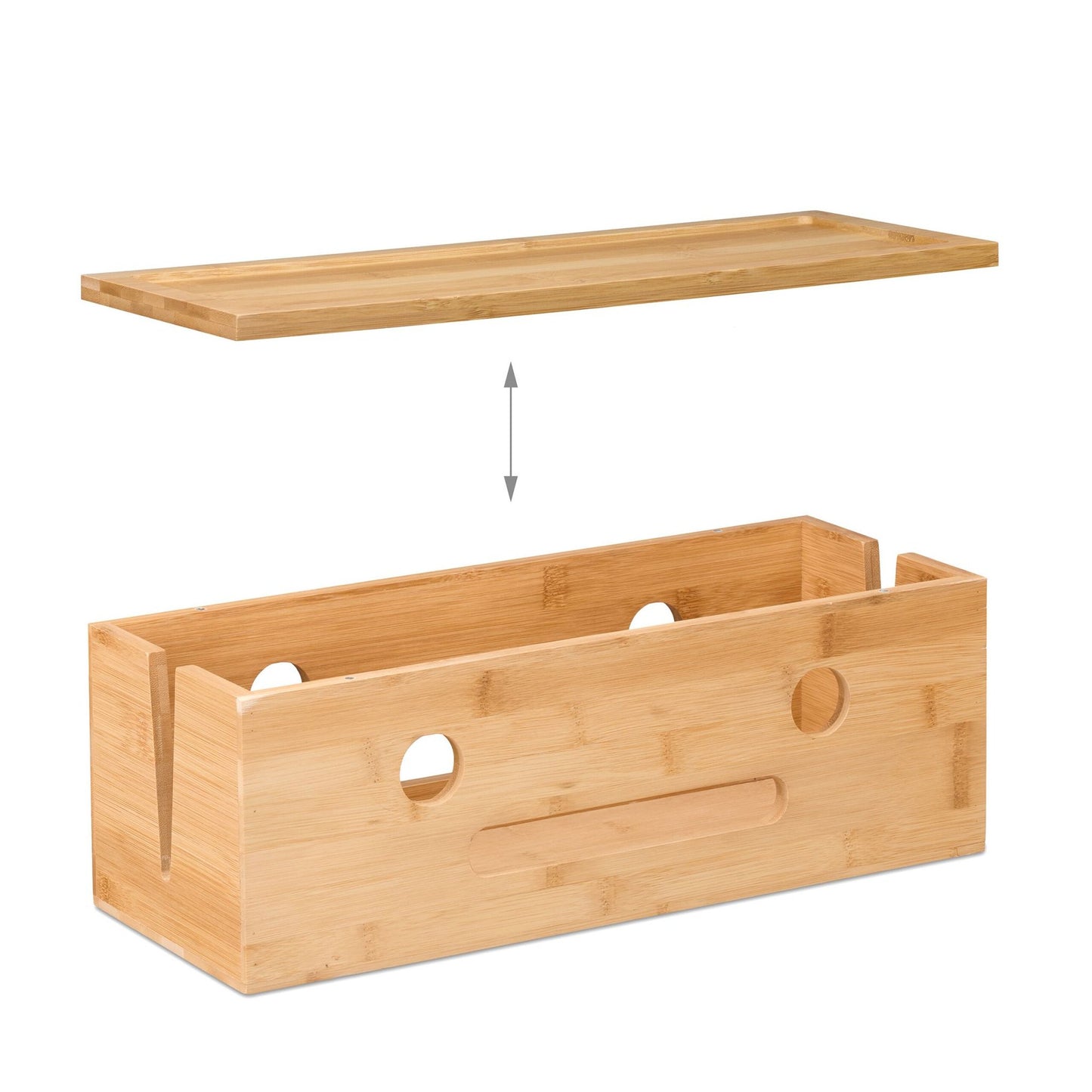 Cable box in bamboo