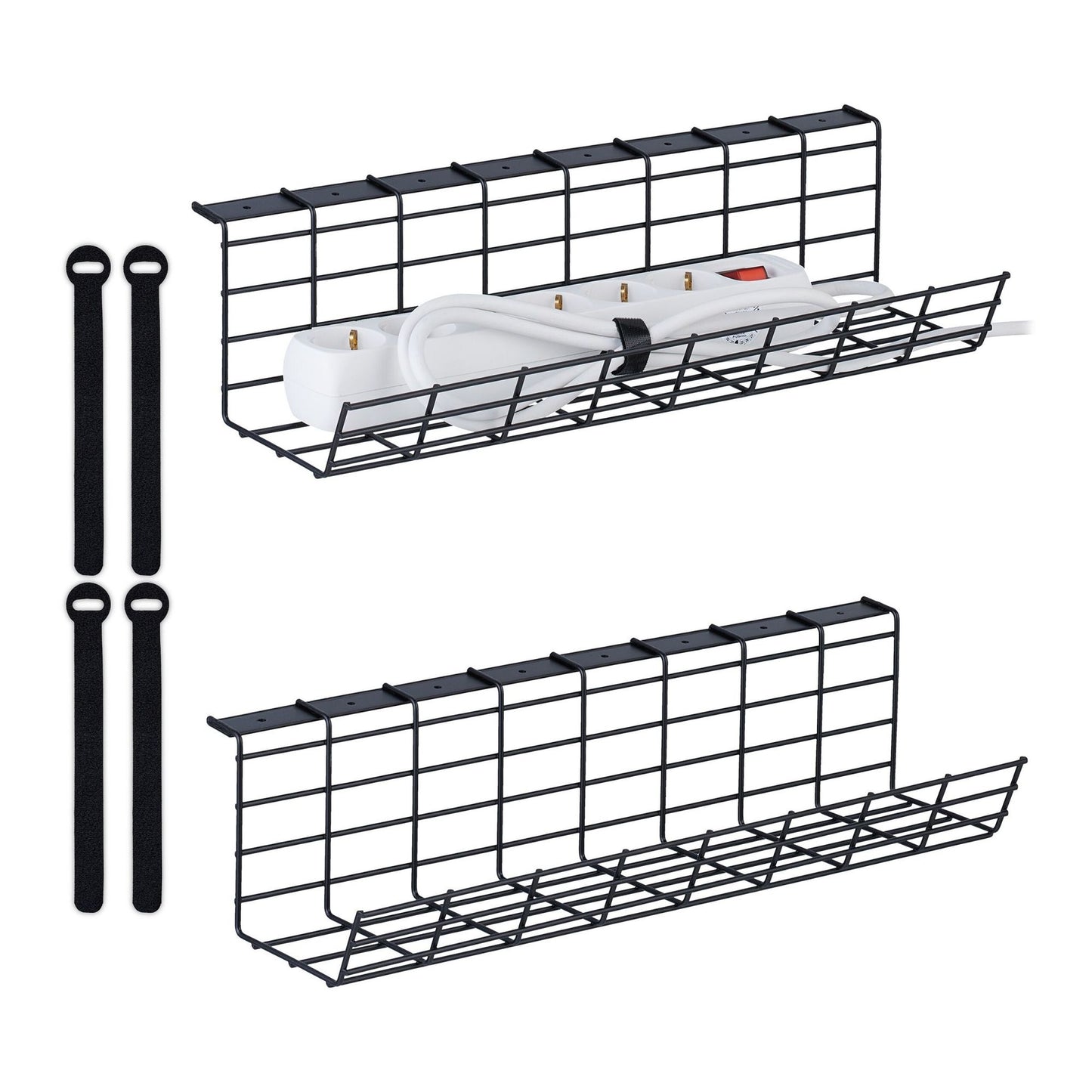 Cable duct for desk set of 2