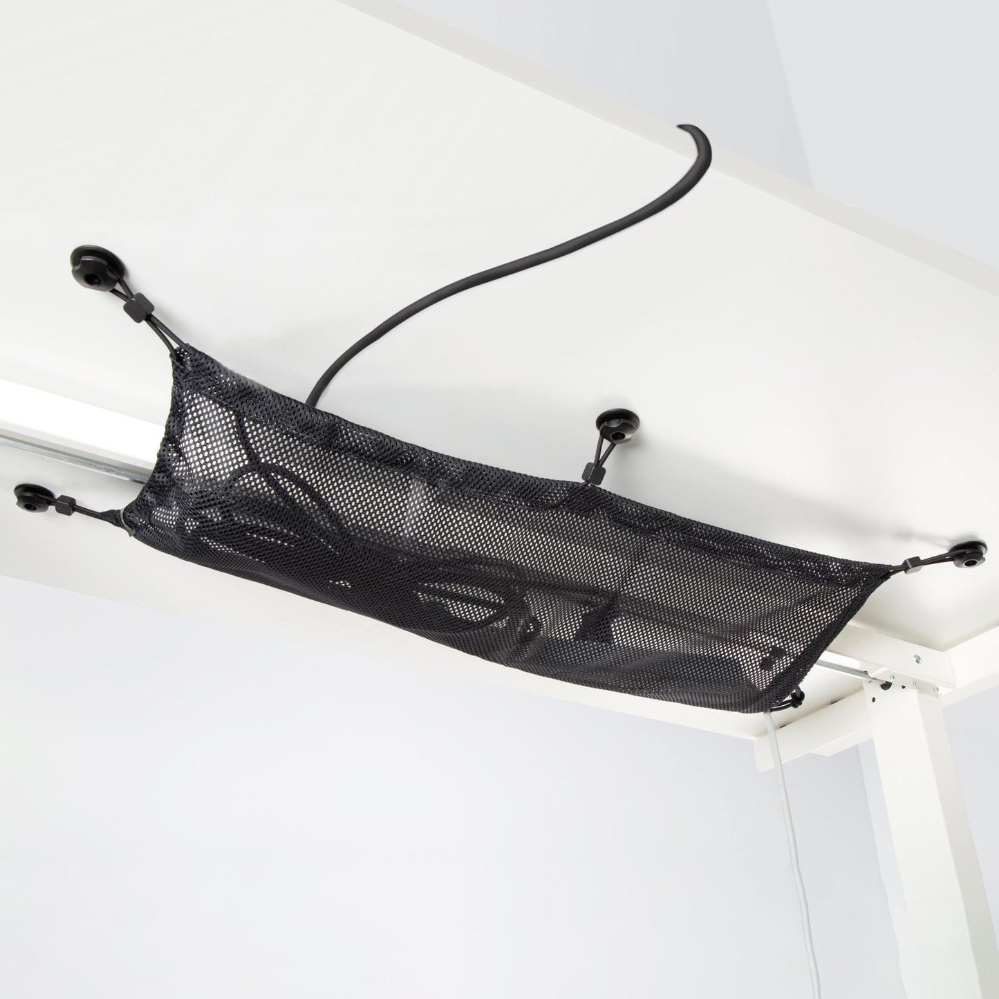Cable net for desk 69x34 cm Black