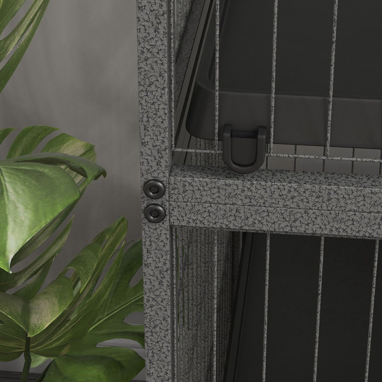 Rodent cage with 4 platforms, 3 ramps, 4 doors, steel