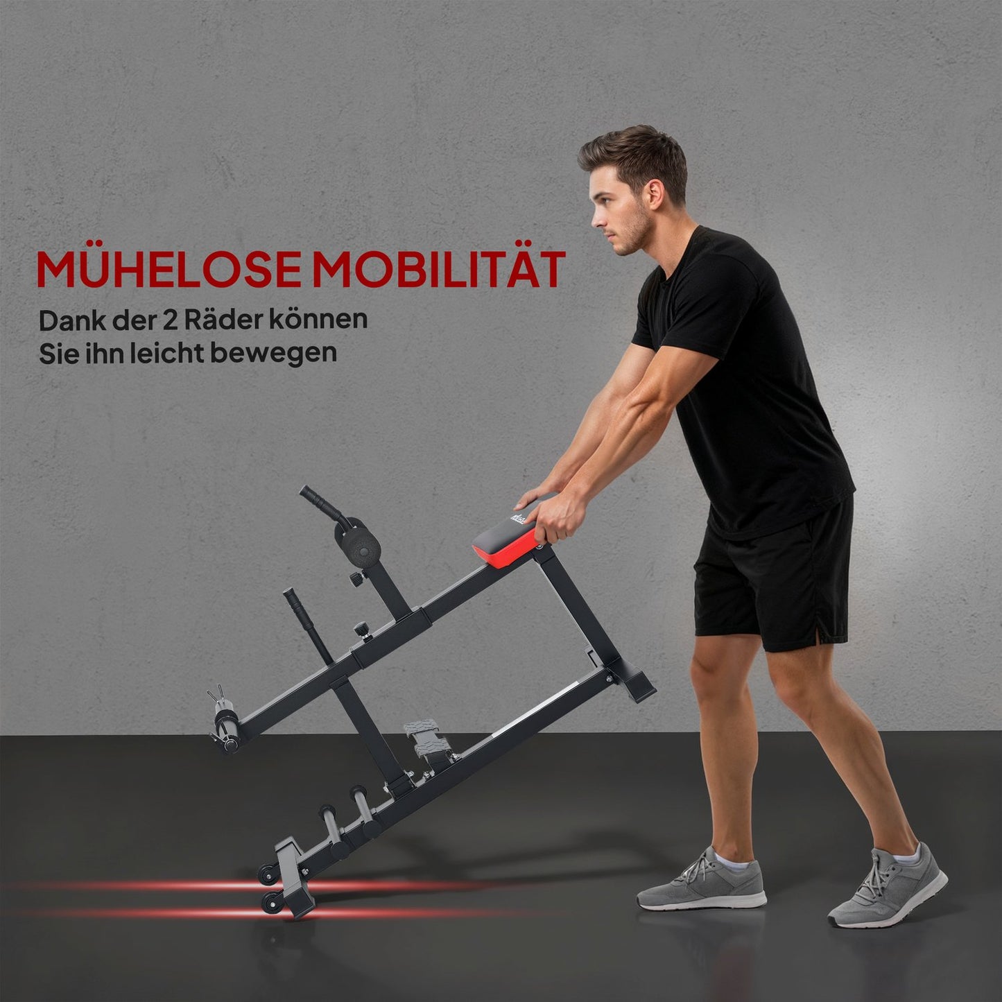 Calf Raise Machine, Adjustable Steel Frame, Black
