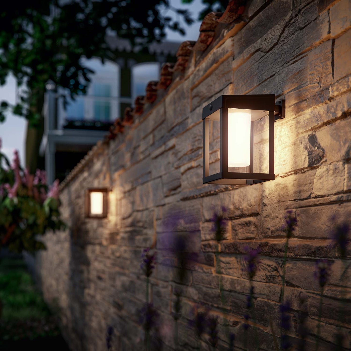 Camill Wall Lamp Solar Ultra Efficient LED 25lm/250lm Black
