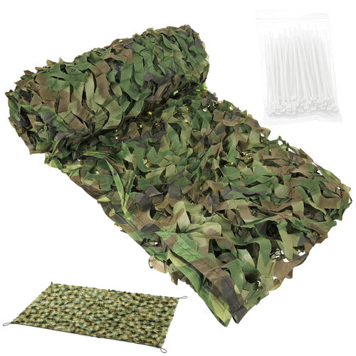 Camouflage Net 2x3m Waterproof with 100 Cable Ties