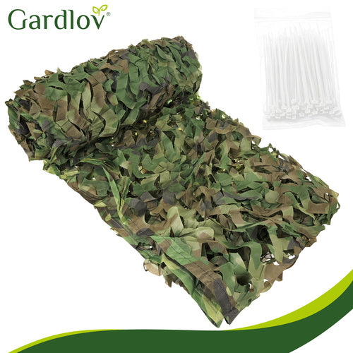 Camouflage Net 2x3m Waterproof with 100 Cable Ties