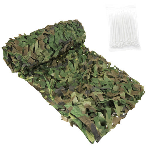 Camouflage Net 2x3m Waterproof with 100 Cable Ties