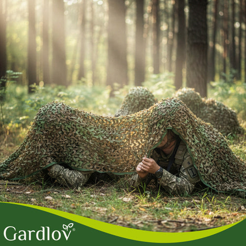 Camouflage Net 2x3m Waterproof with 100 Cable Ties