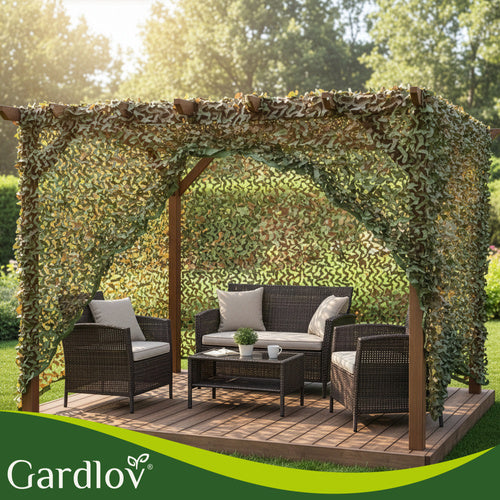 Camouflage Net 2x3m Waterproof with 100 Cable Ties