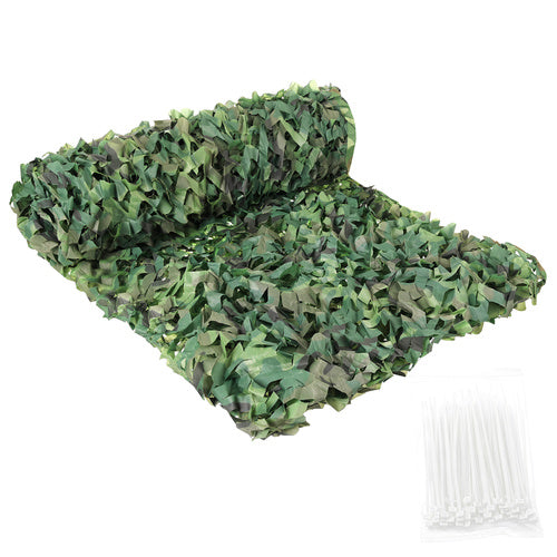 Camouflage Net 2x5m Waterproof with 100 Ties