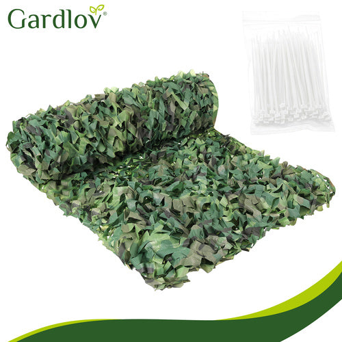 Camouflage Net 2x5m Waterproof with 100 Ties