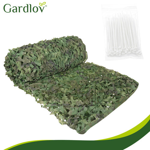 Camouflage Net 4x6m, Waterproof, 100 Cable Ties Included