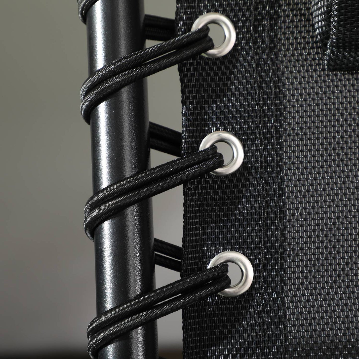 Folding camping bed with bag - Adjustable to 120 kg, light grey