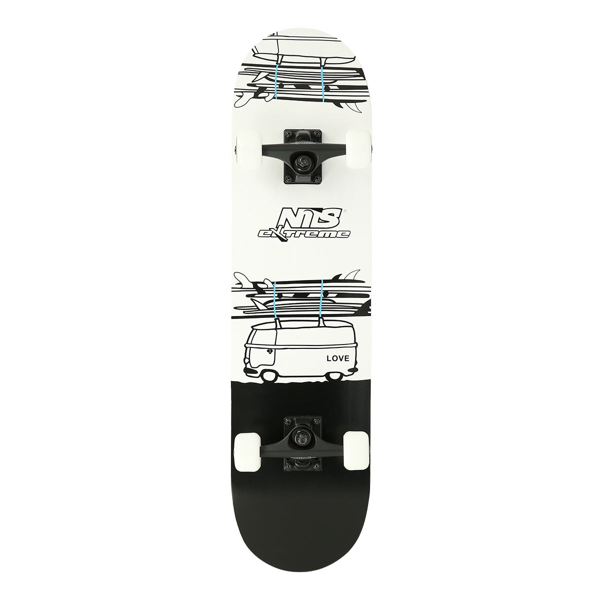 Camper Skateboard, Durable Deck, Nils Extreme