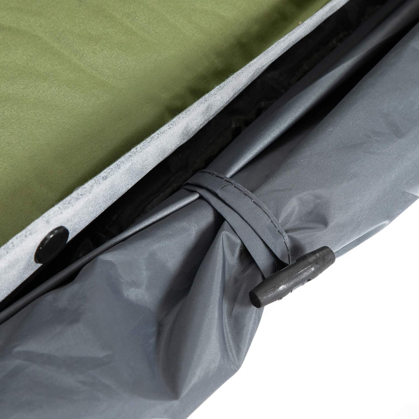 Camping dome tent with air mattress, 2 people, grey