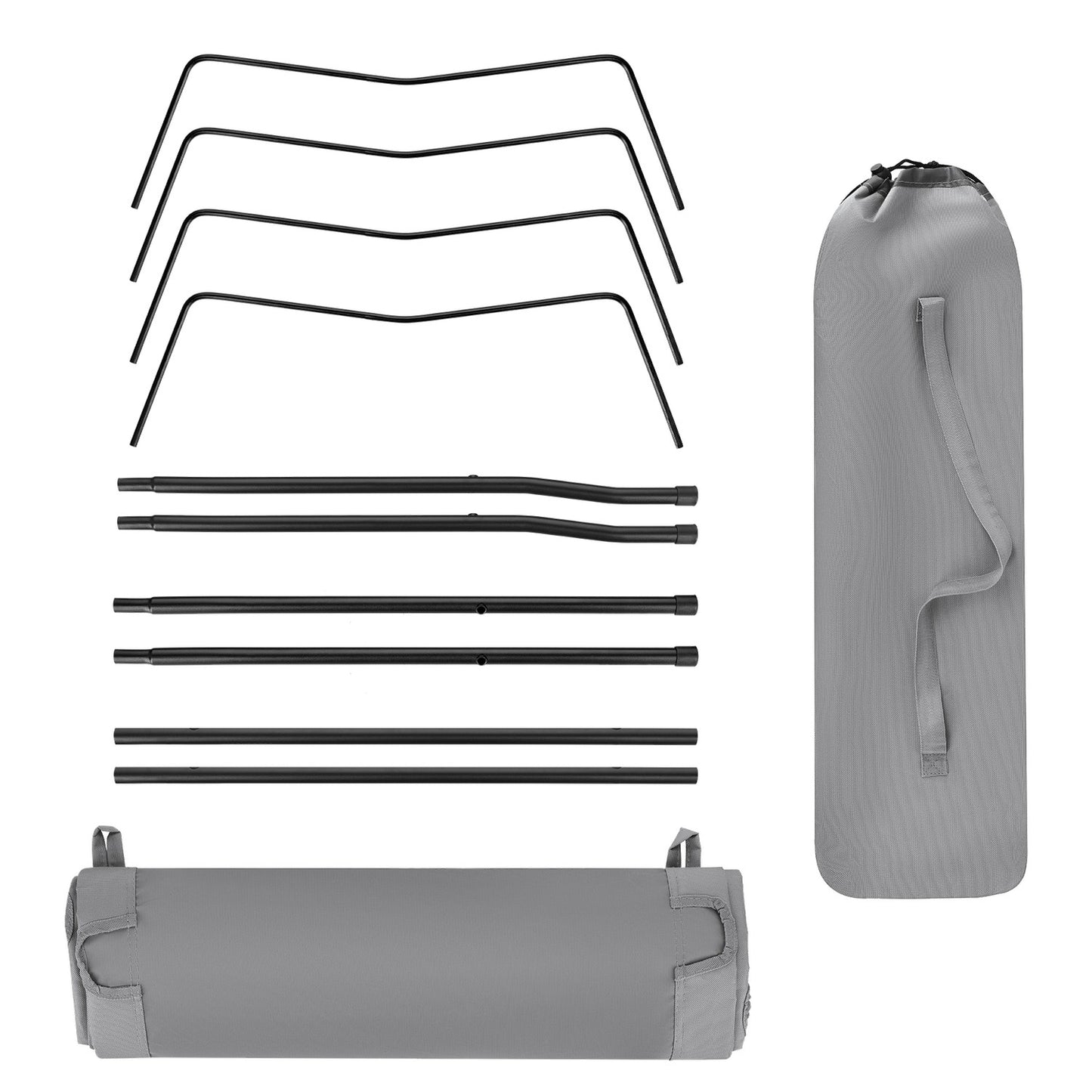Camping Bed, Ultra Light, Dark Gray