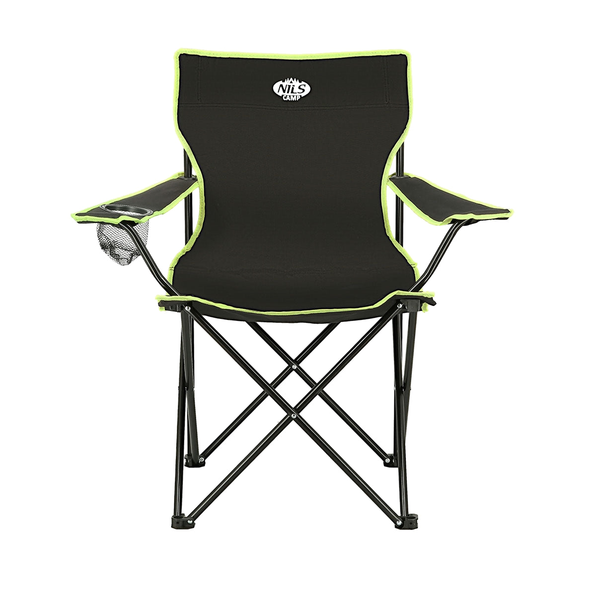 Camping Chair, Black-Lime, Foldable, Lightweight