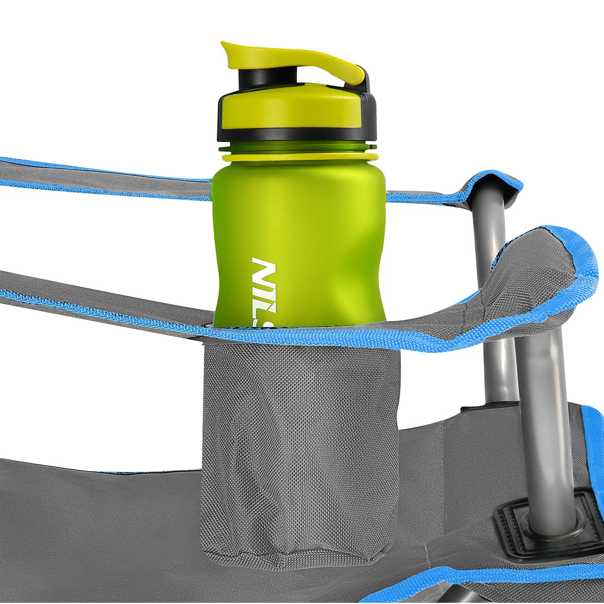 Camping Chair, Gray-Blue, Foldable, Lightweight