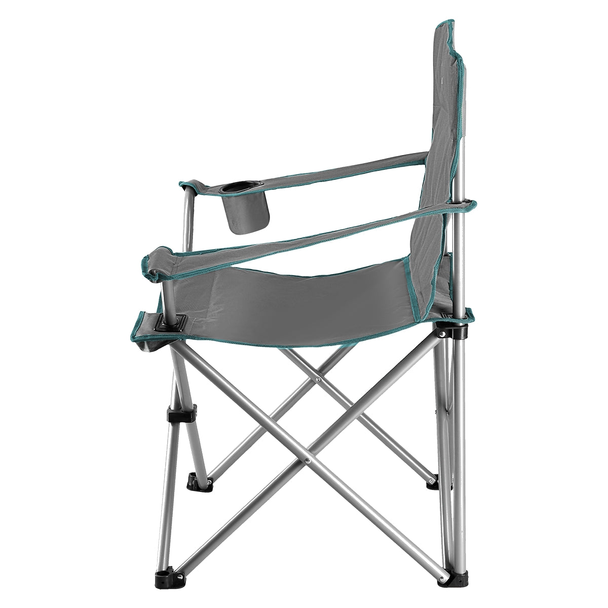 Camping Chair, Gray-Green, Foldable, Lightweight