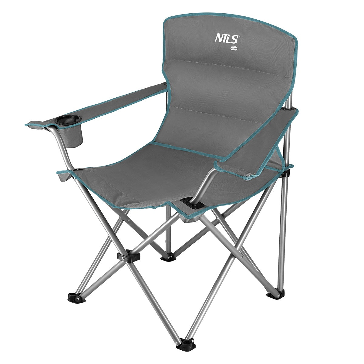Camping Chair, Gray-Green, Foldable, Lightweight