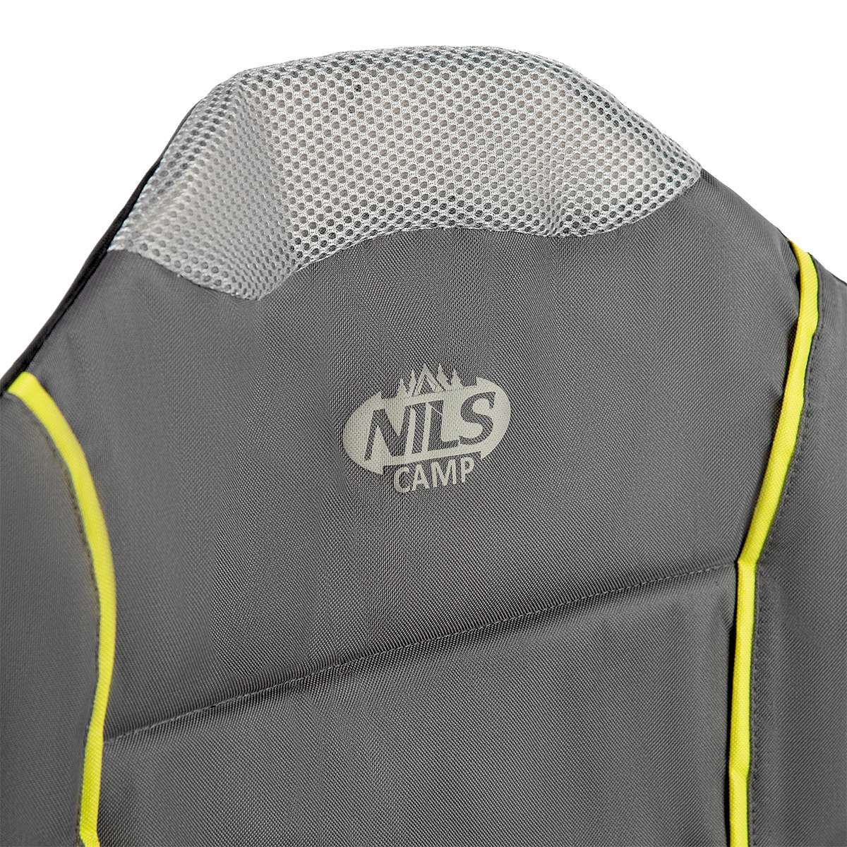 Camping Chair, Grey-Lime, Foldable, Lightweight