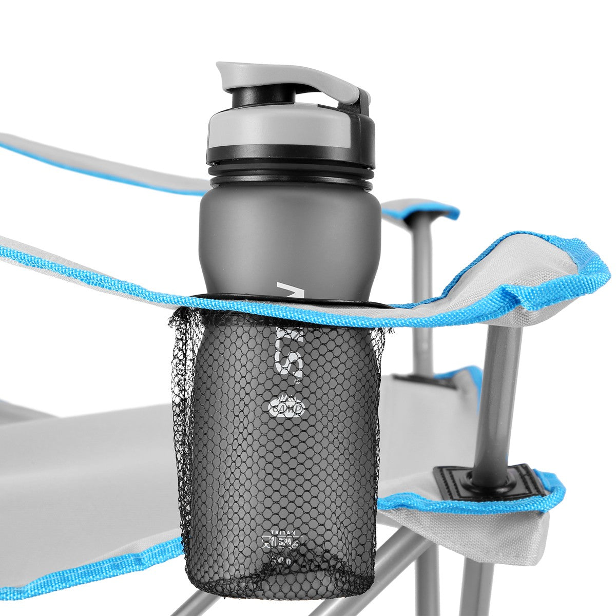 Camping Chair with Sunshade, Gray