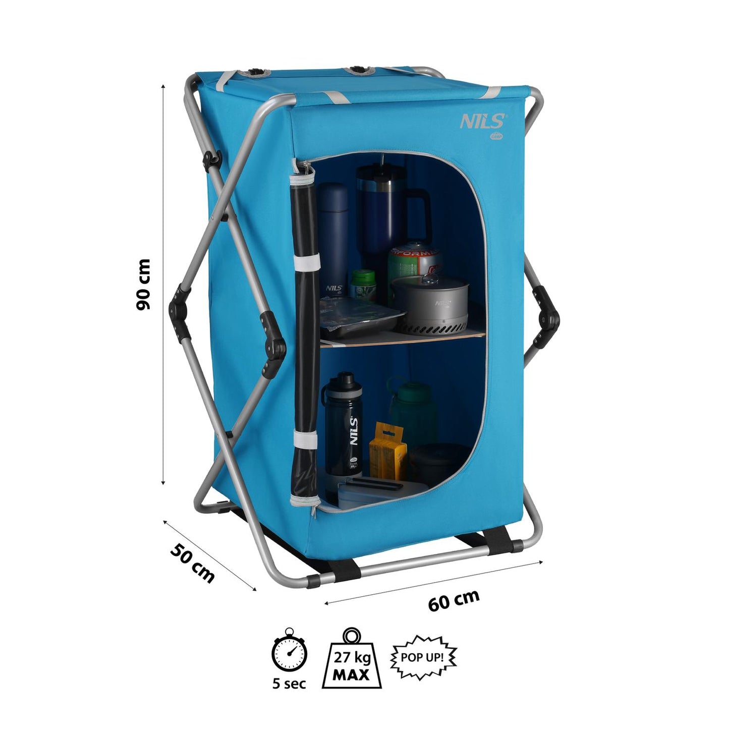 Camping Cupboard, Portable Storage, Easy Setup