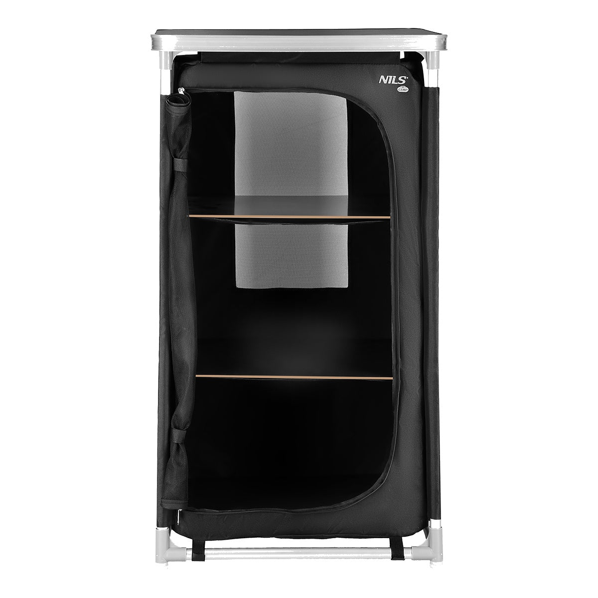 Camping Cupboard Table with Storage Shelves