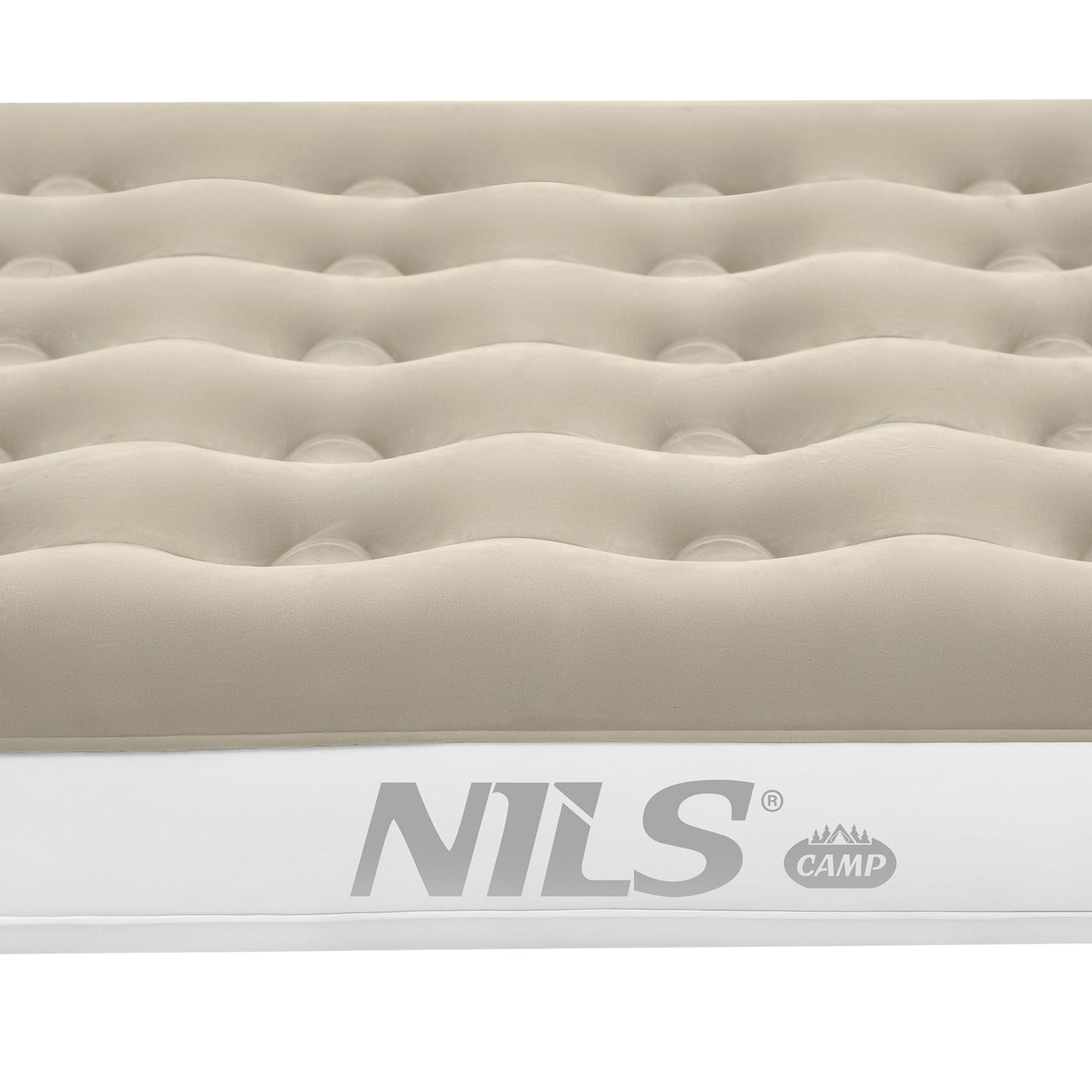 Camping Mattress, 191x137x22 cm, Beige