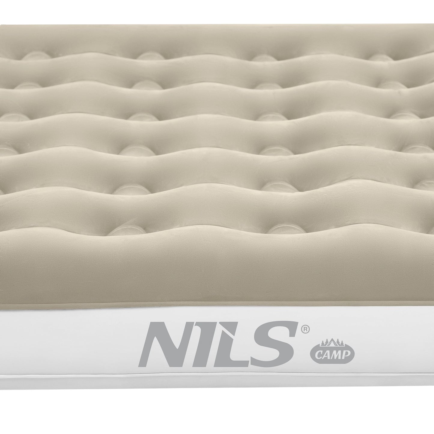 Camping Mattress, 203x152x22 cm, Beige