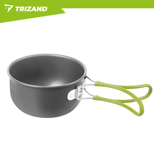 Camping Mess Kit, Foldable Aluminum, 1.2L Capacity