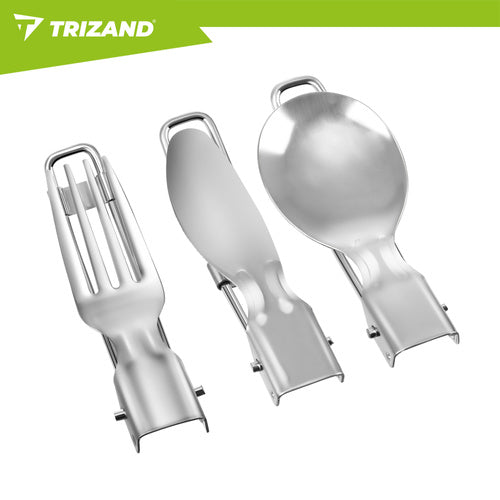Camping Mess Kit, Foldable Aluminum, 1.2L Capacity
