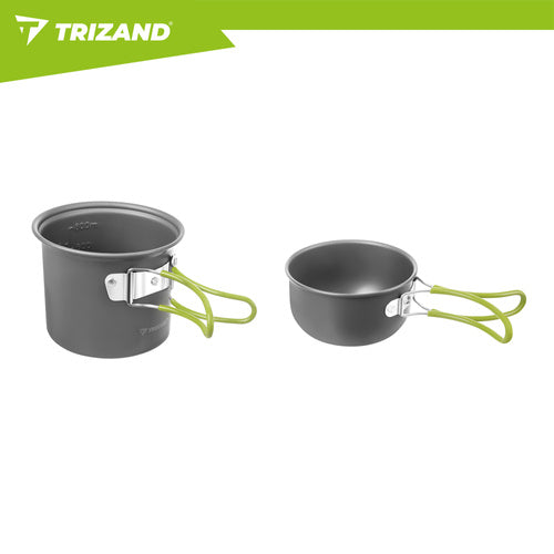 Camping Mess Kit, Foldable Aluminum, 1.2L Capacity