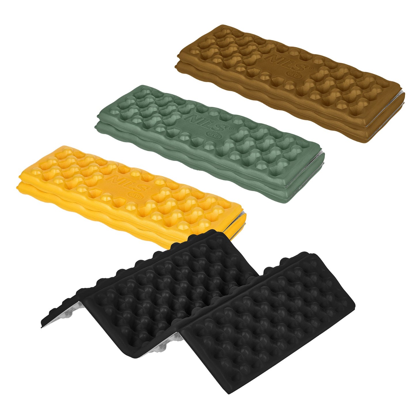 Camping Seating Mat, 40cm, Aluminum Bolster, Brown
