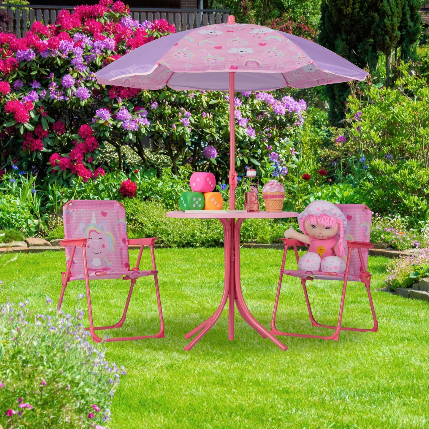 Camping Seating group for children with parasol